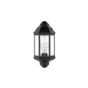 Shaula outdoor wall light 1xe27 aluminium / crystal black