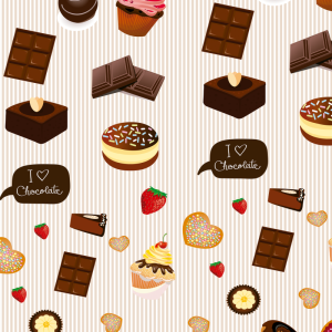 Papel pintado chocolates 60cm por 300cm