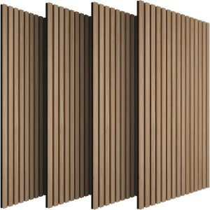 Tectake 4 paneles de pared efecto madera mdf instalación fácil, roble