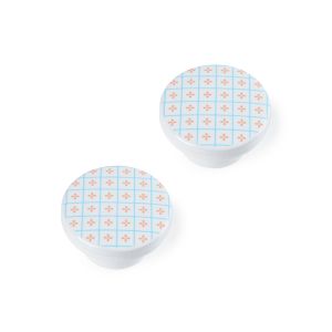 Pomo para mueble rei e250 | 38x38x22 mm | azul | 2 uds.