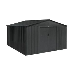 Caseta metálica de jardín de 12.99m² antracita 341x386x211 cm