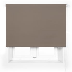 Estor translúcido premium a medida 95x165  marrón
