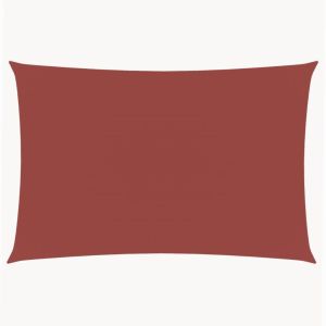 vidaXL toldo de vela rectangular tela oxford terracota 3x6 m