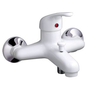 Grifo de bañera nf blanco tilt