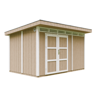 Caseta de jardín Timbela m904a-terra brown, 8,7 m², premium, 412×279 cm