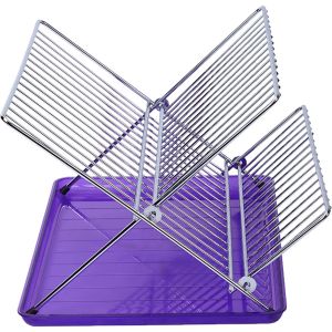 Escurreplatos plegable acero inoxidable