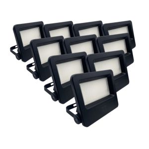 Proyectores LED de exterior 50w ip65 negro (pack de 10) - blanco