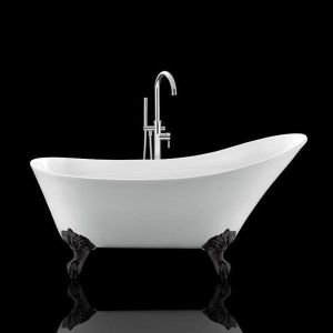 Bañera con patas balmain  161 cm patas águila negras