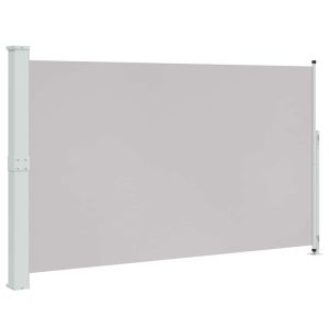 vidaXL toldo lateral retráctil de jardín gris 180x300 cm
