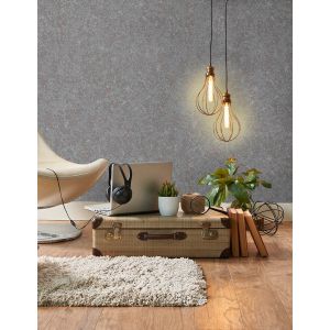 Papel pintado tnt textura desgaste oldwall gris oscuro