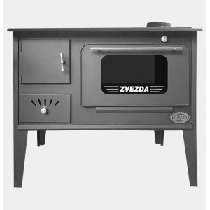 Zvezda - cocina de leña narodna chp - placa de hierro fundido - 6,1 kw