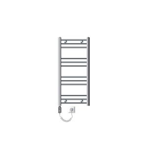 Radiador de baño eléctrico con resistencia 600w 400x800 mm cromado