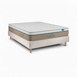 Leafsleep conjunto spring visco con sommier pearl 190x120 cm 62 cm alto