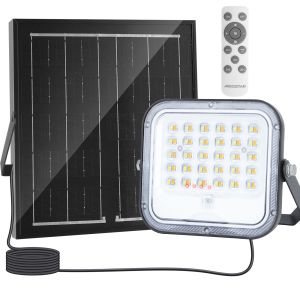Aigostar foco proyector LED solar con mando a distancia 50w cct