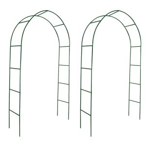 vidaXL arcos de jardín 2 unidades para plantas trepadoras