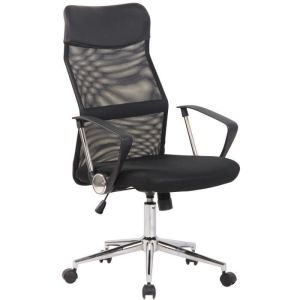 Silla de oficina giratoria de malla - negra