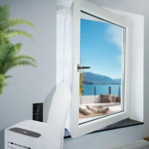 Sello de ventana blanco para aire acondicionado 400 cm ecd germany