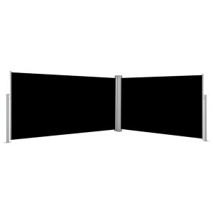 vidaXL toldo lateral retráctil negro 160x600 cm