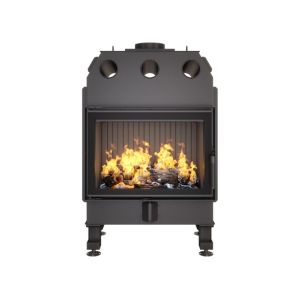 Chimenea insertable de leña negro - energy 70x50 (15,1 kw) eco
