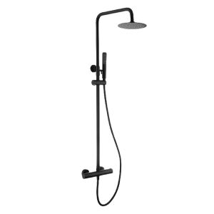Conjunto ducha termostático nápoles negro mate-imex