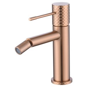 Imex - grifo monomando bidé oro rosa serie génova