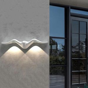 Aplique de pared exterior aluminio impermeable