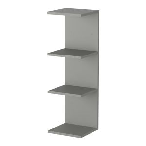 Estantería de pared surahammar 4 niveles 95x30x28 cm - gris [en.casa]