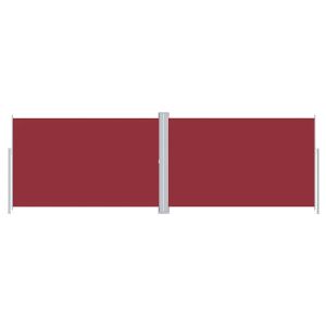 vidaXL toldo lateral retráctil rojo 220x600 cm
