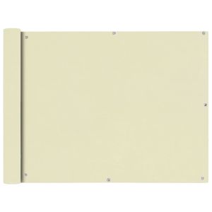 Toldo para balcón tela oxford 90x600 cm crema
