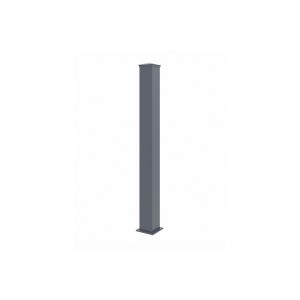 Juego de 4 postes eifel 15x15 en aluminio a.166cm - gris antracita