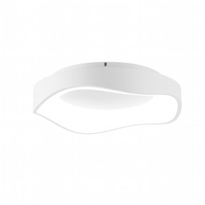 ALPINALUZ estilo nórdic Diseño moderno Plafón LED  ‘arina’ 40cm, 36w,blanco