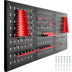 Panel perforado para herramientas jonah con ganchos y soportes