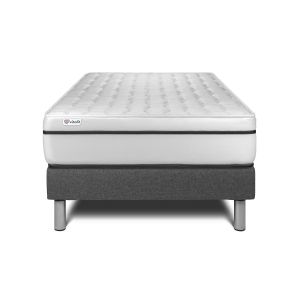 Conjunto vital spa 120 x 190 cm somier kit gris