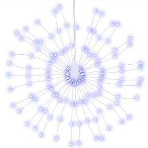 vidaXL luces de navidad de estrellas 140 LED azul 17 cm