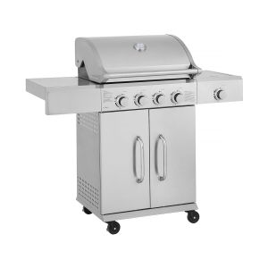 Barbacoa de gas de acero inoxidable con 5 quemadores, incluido 1 lateral <<