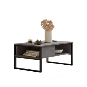 Mesa de centro de madera <<ml34>> - 100 x 59 x 44 cm - plata