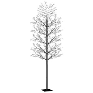 vidaXL árbol de navidad 2000 LED blanco cálido flores de cerezo 500 cm