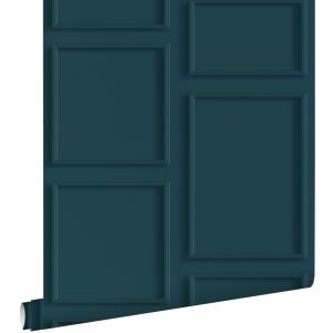 Estahome papel pintado paneles de pared azul oscuro 50 x 900 cm