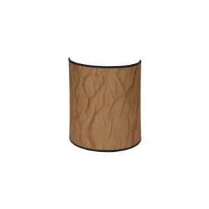 Aplique papiro 1xE27 pergamino/negro 30x25x13 cm