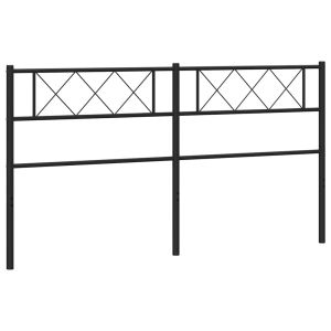 vidaXL cabecero de metal negro 193 cm