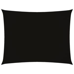 vidaXL toldo de vela rectangular tela oxford negro 2,5x4 m
