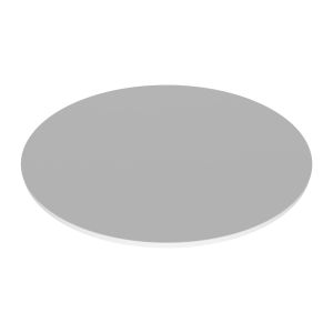 Artù - estante para mesa de comedor redonda ⌀ 120 cm madera laminada-blanco