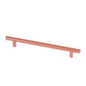 Tirador para mueble rei 891h | 220x6x32 mm | terracota | acero inox