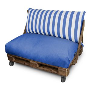 Cojín para palets toldotex azul asiento 80x80x20 (liso)