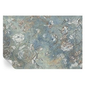 Papel pintado autoadhesivo rosas románticas 104x152 tulup