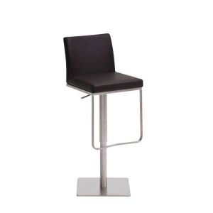 Taburete de bar moderno - marrón - 42x44 cm
