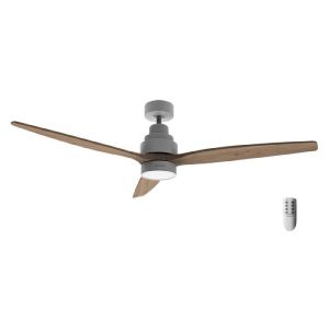 Cecotec ventilador de techo con luz energysilence aero 5300 white&wood