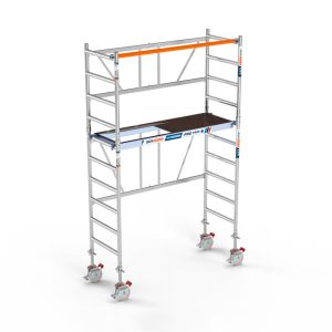 Andamio plegable 75x190 - 4 m at ruedas nylon con husillo