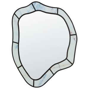 Espejo de pared liverdun 64 cm 86 cm azul claro