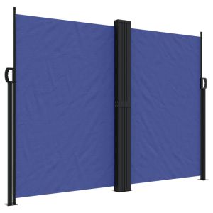 vidaXL toldo lateral retráctil azul 180x1200 cm